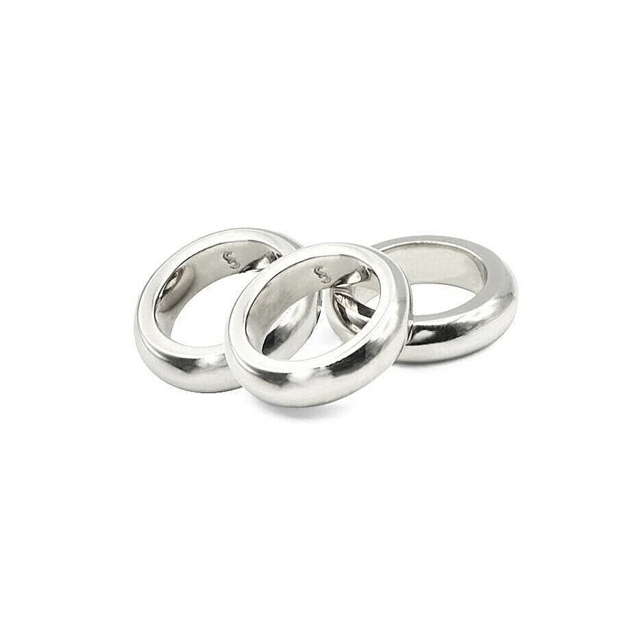 Sterling silver tube rings clearance